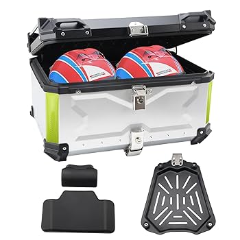 Amazon.com: LASIEYO 65L Motorcycle Top Case, Aluminum